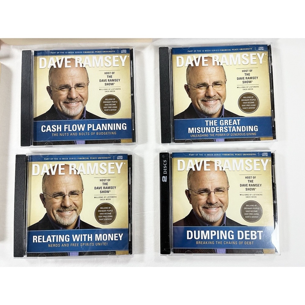 Dave Ramsey Financial Peace University Book Lot & 4 CD Set Total Money Makeover - Picture 2 of 4
